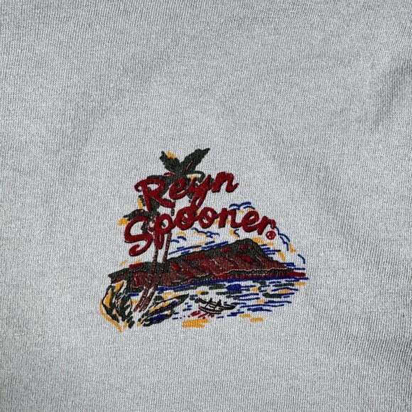 VTG Reyn Spooner T Shirt Men L Hawaiian Hula Dancer Single Stitch Double Sided - Picture 14 of 15